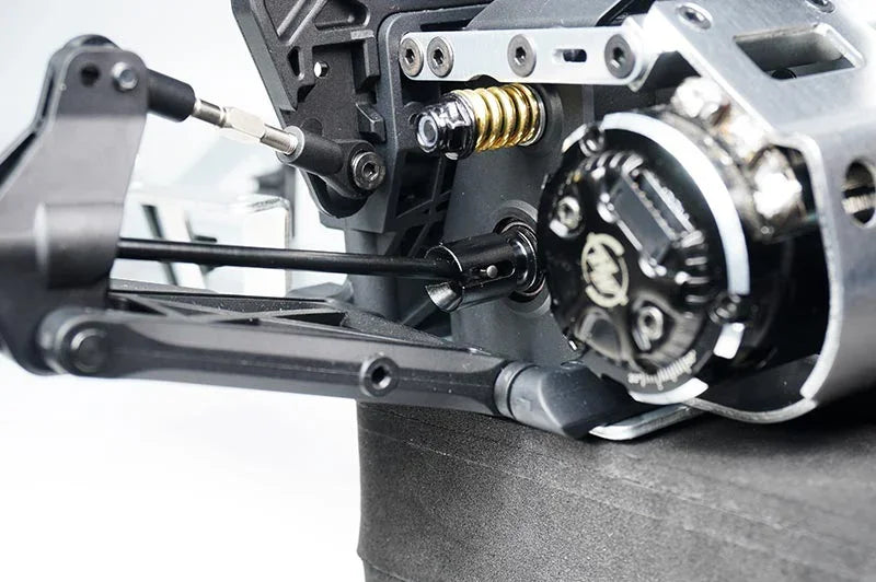 Koswork RC car aluminum differential gear assembly with black suspension arm, product KOS04303-7