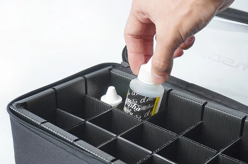 Koswork RC accessory bag KOS32227-15 with dividers for organizing oils and parts