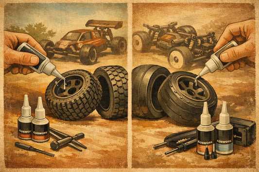 Tire Glue Versus CA Adhesive for RC Tires