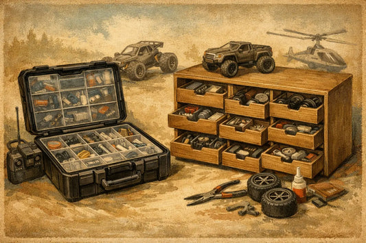 Parts Case Versus Drawer Organizers for RC