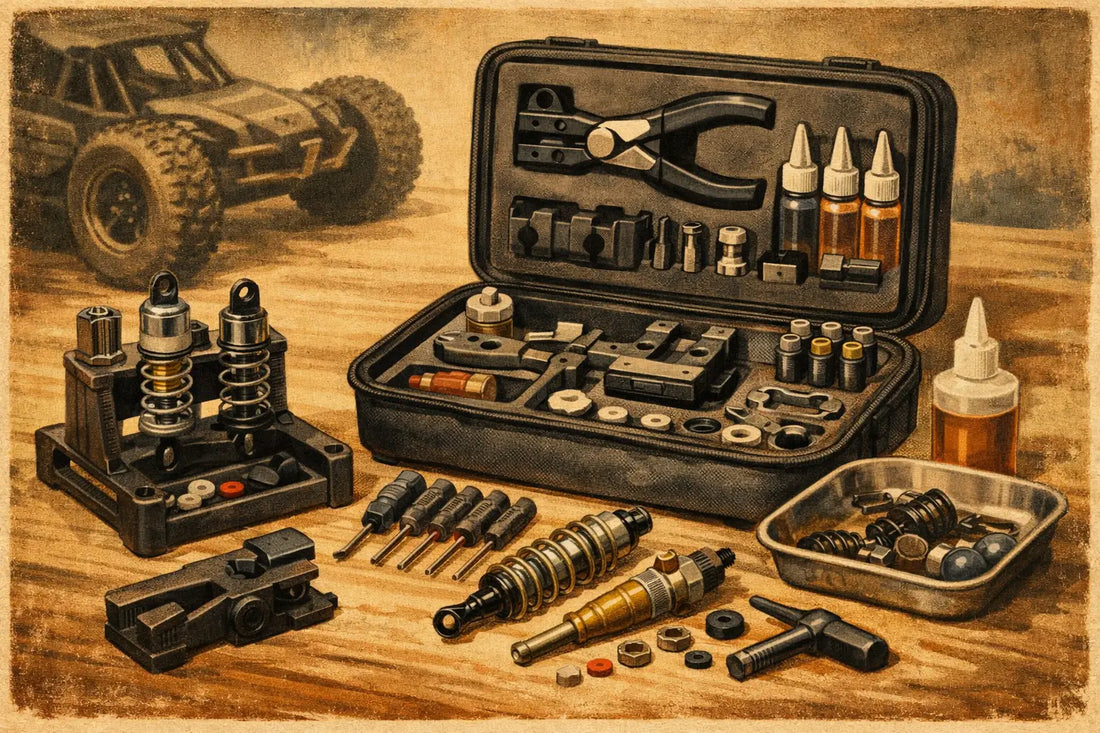 RC Shock Maintenance Tools That Earn Pit Box Space