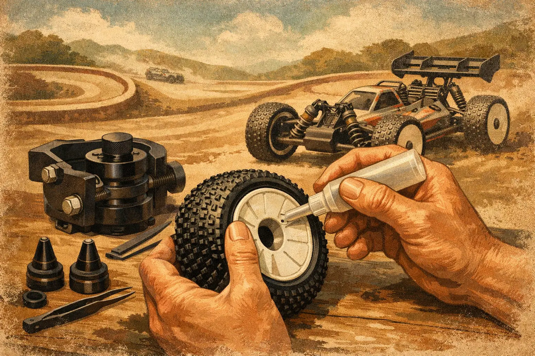 1/8 Buggy Tire Glue That Holds on Race Day