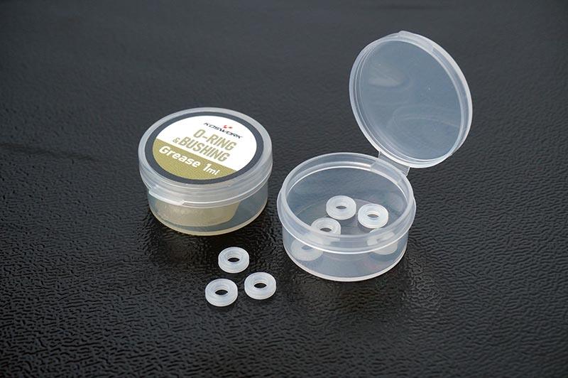 Koswork O-Ring & Bushing Grease 1ml set with clear plastic case, RC car accessory, KOS02001-01