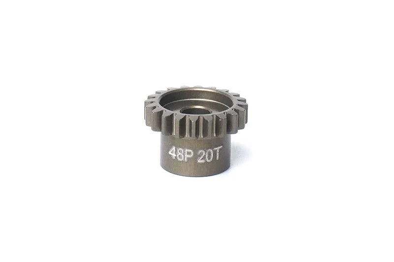 Koswork 48P 20T steel pinion gear KOS03001-20 for RC cars, silver metal, durable accessory.