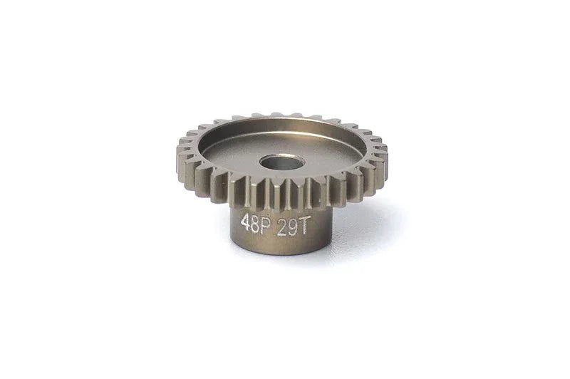 Koswork 48P 29T aluminum pinion gear KOS03001-29 for RC cars, gray, engraved details