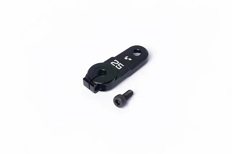 Koswork black aluminum RC servo horn 25T with screw, model KOS04021-1