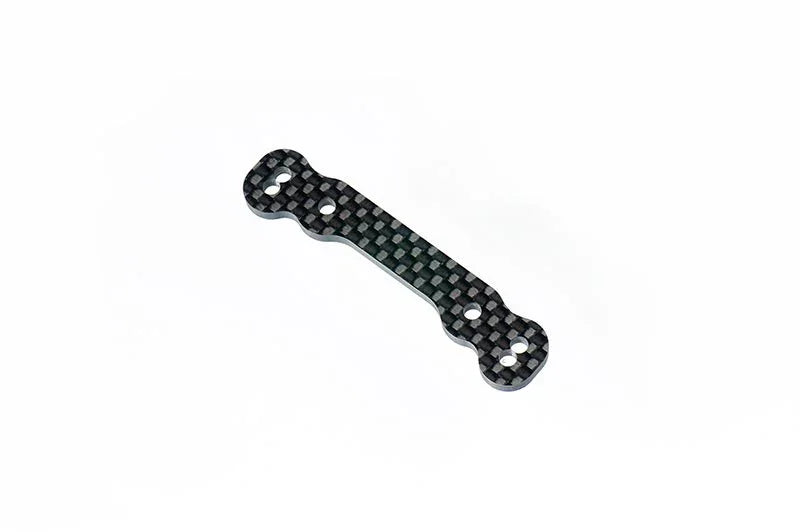 Carbon fiber RC car chassis plate with multiple mounting holes, hobby accessories part