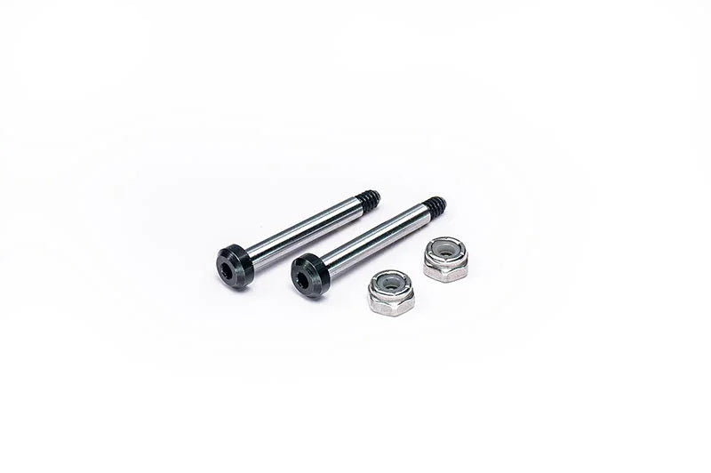 Two RC car metal screws and two hex nuts for radio control hobby parts