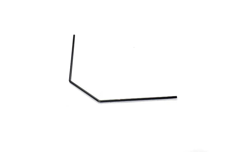 Black RC car sway bar part on white background
