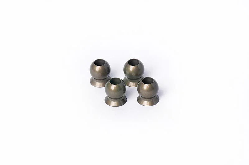 Koswork RC car titanium ball studs set of 4, metallic finish, accessory part, KOS04311-1