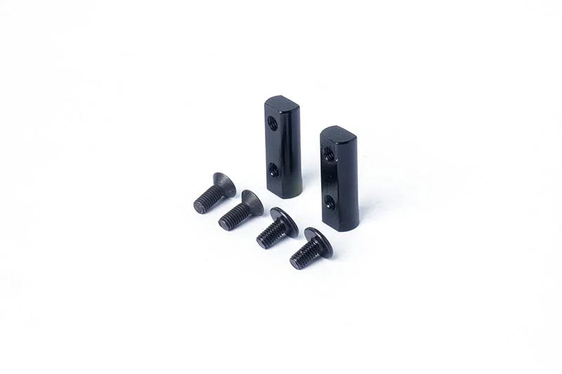Koswork RC car accessory set KOS04316, black aluminum mounts with screws, compact size