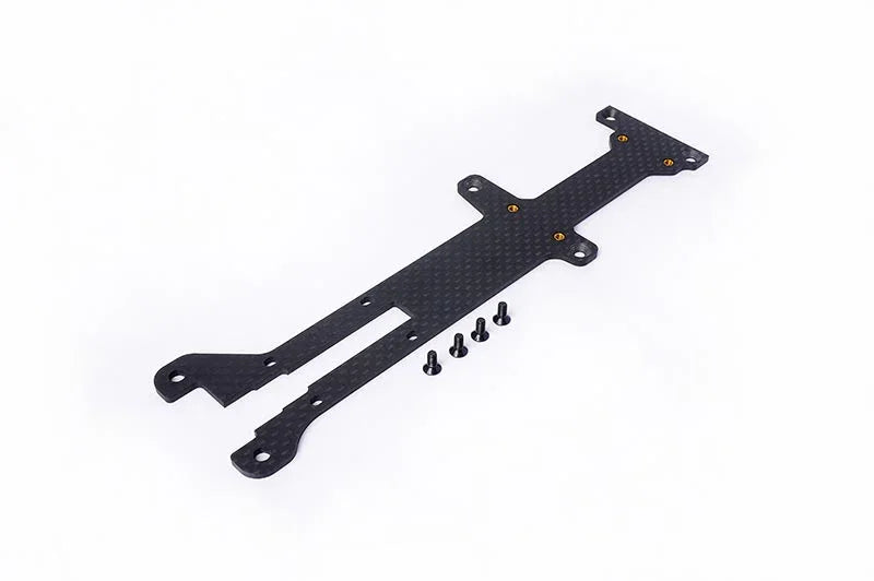 Koswork carbon fiber RC car chassis frame with screws, KOS04322, black, lightweight part
