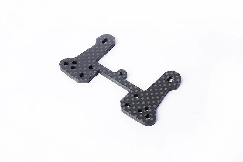 Koswork carbon fiber RC car shock tower mount, black, part KOS04324-1