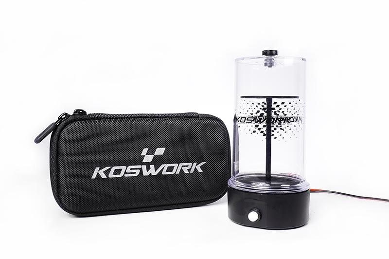 Koswork RC cleaner with black carrying case for radio control car maintenance