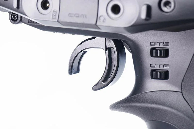 Koswork RC car transmitter trigger, black plastic with detailed switches and ergonomic grip