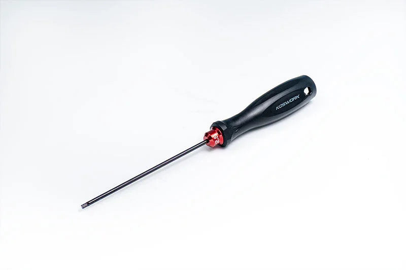 Koswork RC car hex driver tool KOS13204-H25, black handle, metal shaft, red accent