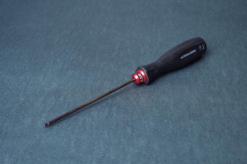 Koswork H25B-1 RC car hex driver tool with black handle, red accent, and visible product number