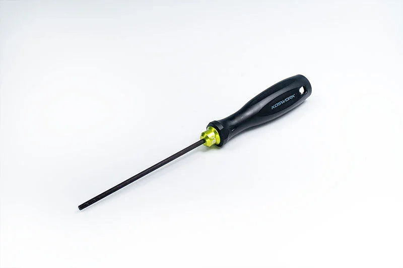 Koswork RC tool KOS13204-H30, black handle hex driver with yellow accent, for RC car maintenance