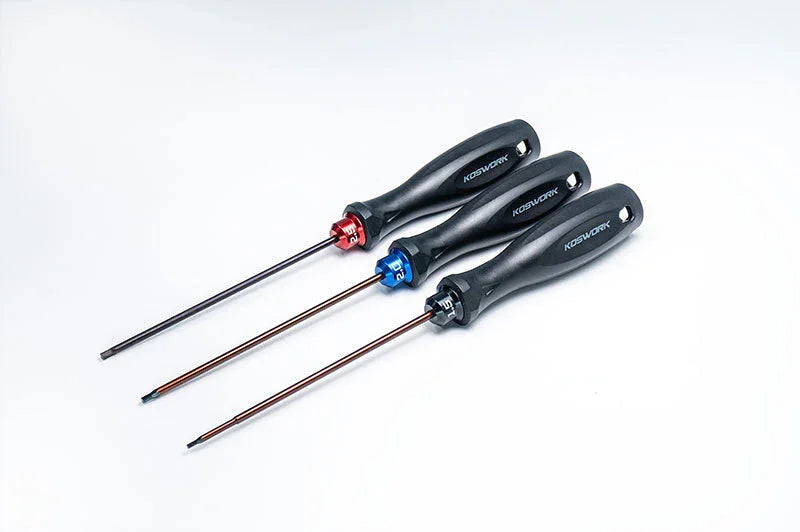 Koswork RC car tool set KOS13204-HSET3, three hex screwdrivers with black handles