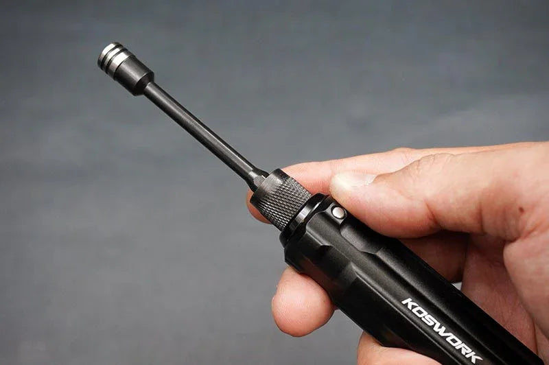 Koswork RC car hex driver tool, black metal handle, KOS13210-6, for RC maintenance