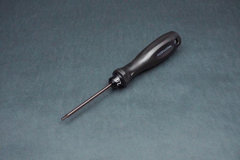 Koswork KOS13213-H20 RC car hex driver 2.0mm with black handle, tool accessory