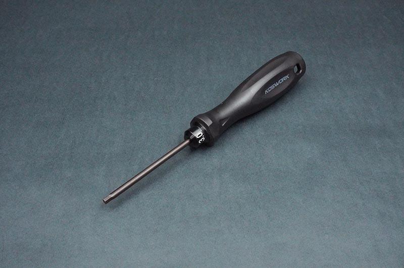 Koswork RC car tool, black hex driver 3.0mm, ergonomic handle, product code KOS13213-H30