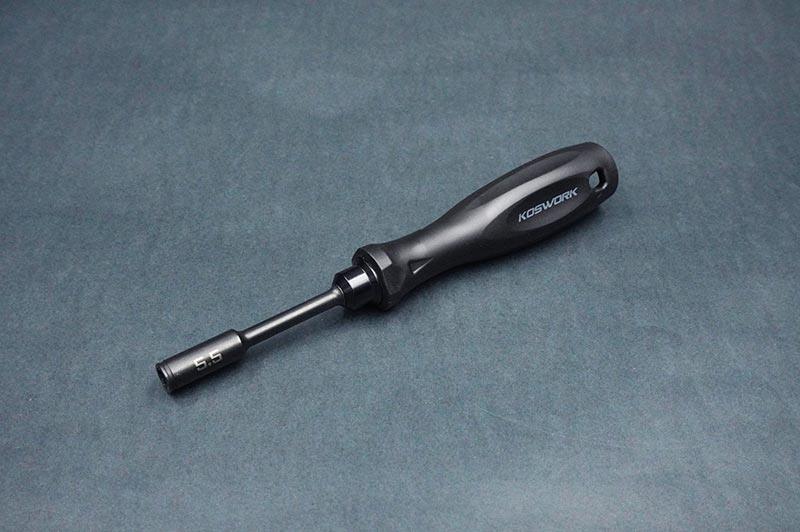 Koswork 5.5mm nut driver N55S black RC car tool with ergonomic handle