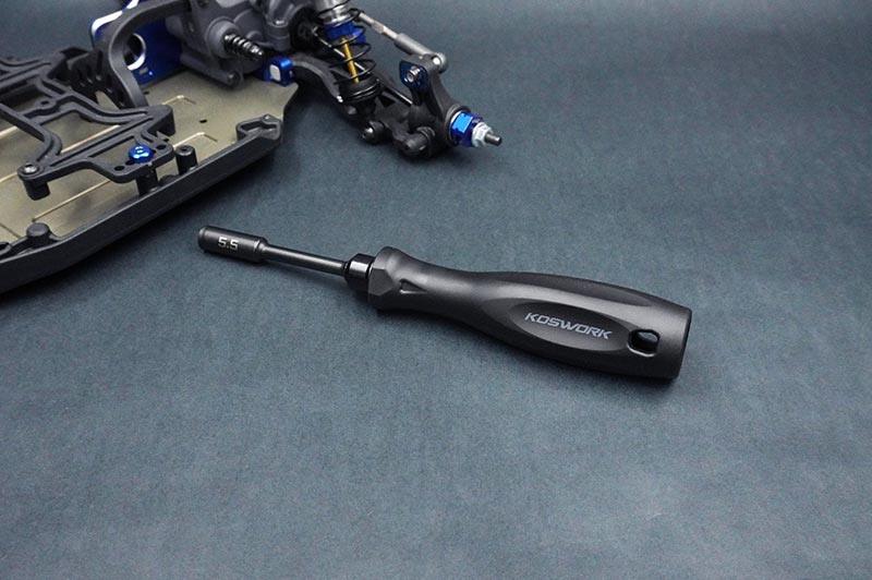 Koswork 5.5mm RC car nut driver tool with black handle, product KOS13213-N55S
