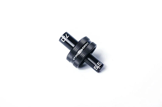 Koswork RC car multi-size hex driver tool, black metal, 7.0mm and 5.5mm, model KOS13269-1