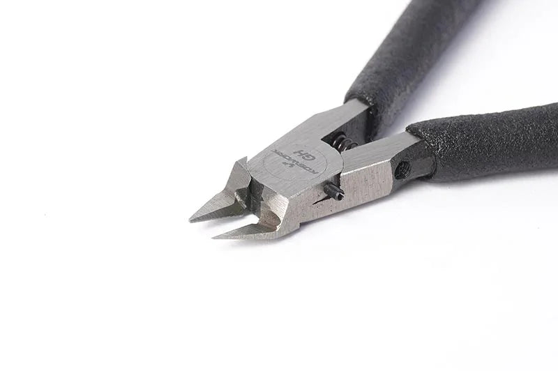 Koswork precision side cutter pliers for RC car accessories, black handle, metal jaws