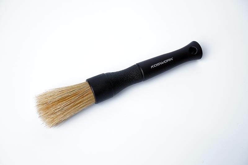 Koswork RC car cleaning brush black handle, natural bristles, model KOS13281