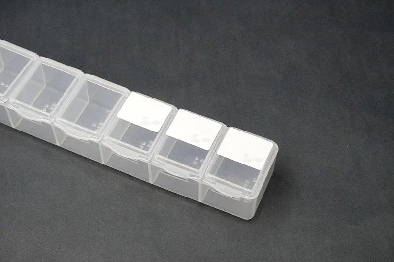 Koswork clear plastic RC parts storage box, multi-compartment accessory organizer, KOS32117-4