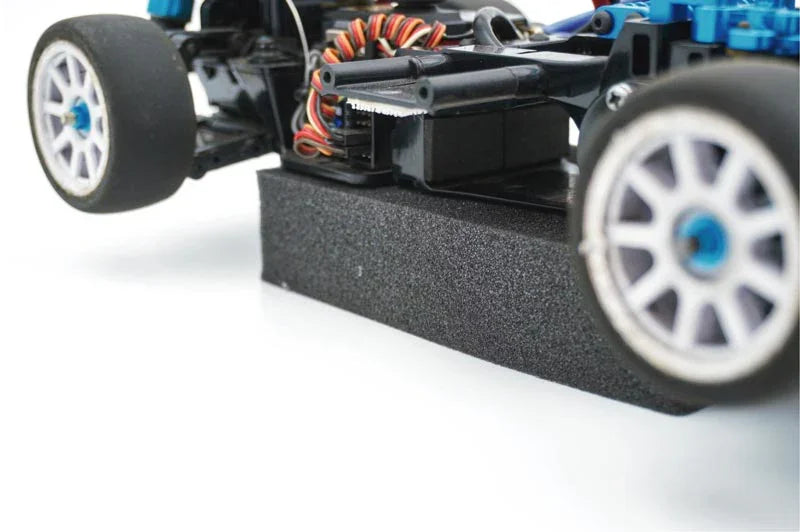 Koswork RC car foam setup block KOS32202-17, black, supports chassis during maintenance