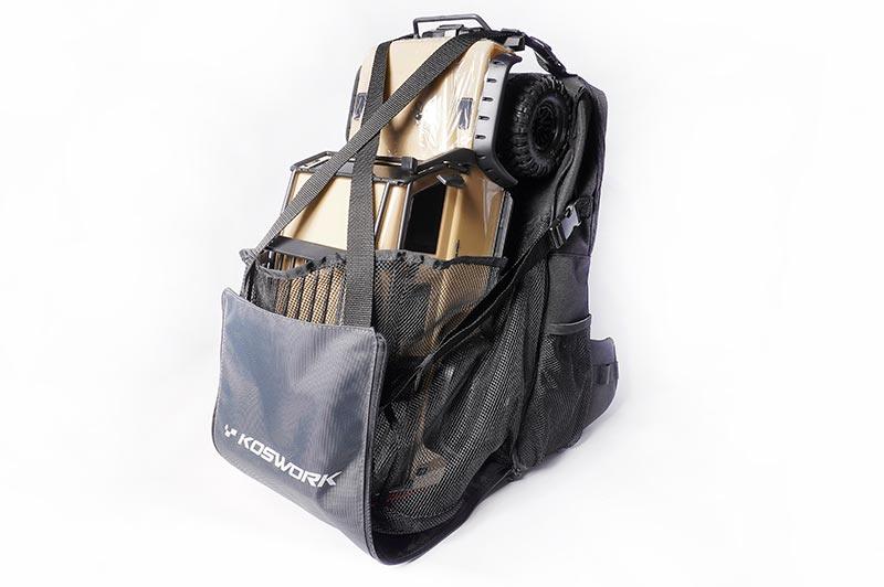 Koswork KOS32213BK-18 large black mesh RC car carrying bag for hobby accessories