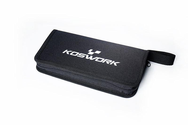 Black zippered RC tool bag with visible Koswork logo on white background