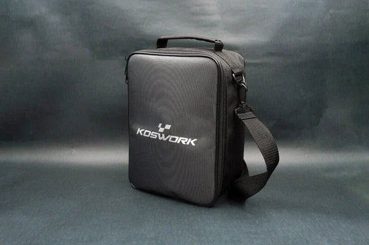 Koswork KOS32261 black RC car accessory pit bag with shoulder strap for carrying tools.