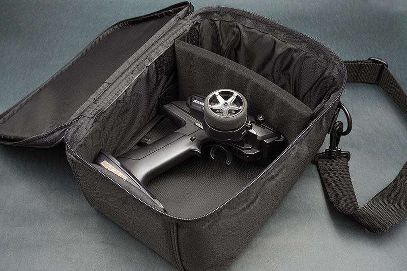 Koswork RC transmitter bag KOS32261, black, padded, compact size, for radio controller storage