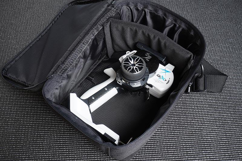 Koswork RC transmitter bag, model KOS32261-8, black, holds radio controller, durable fabric.