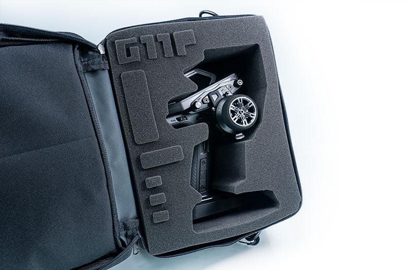 Koswork RC transmitter bag KOS32262-G11P with custom foam insert, black, compact storage