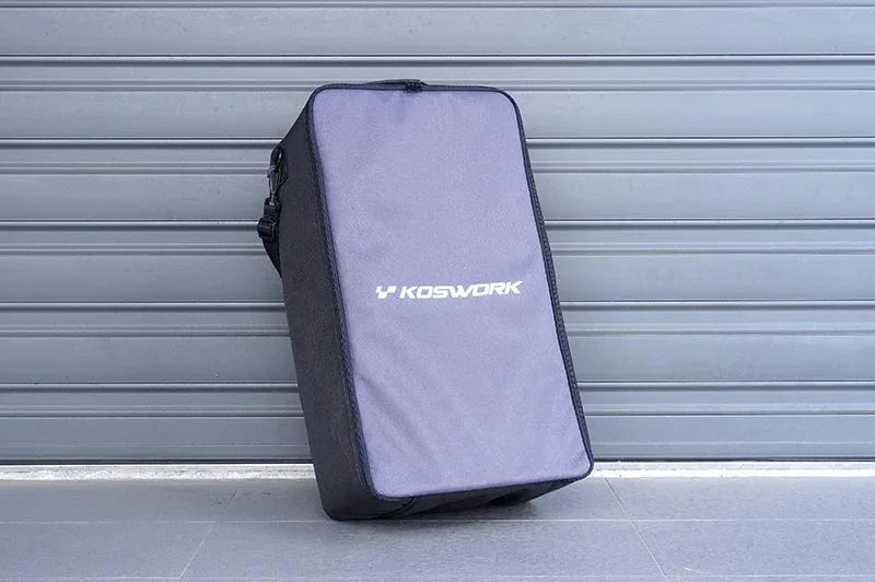 Koswork RC car pit bag KOS32265, large black soft case with shoulder strap