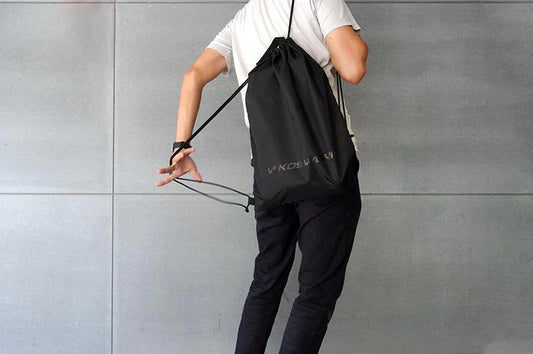 Koswork black RC accessory drawstring bag large size, lightweight nylon, product KOS32271-01
