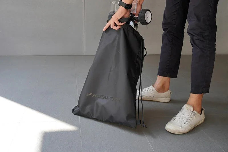 Koswork RC car storage bag KOS32271-05, large black drawstring nylon accessory bag