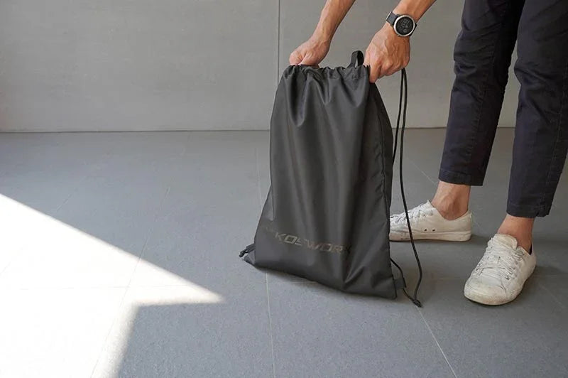 Koswork drawstring pit bag KOS32271-07, large black RC car accessory storage bag