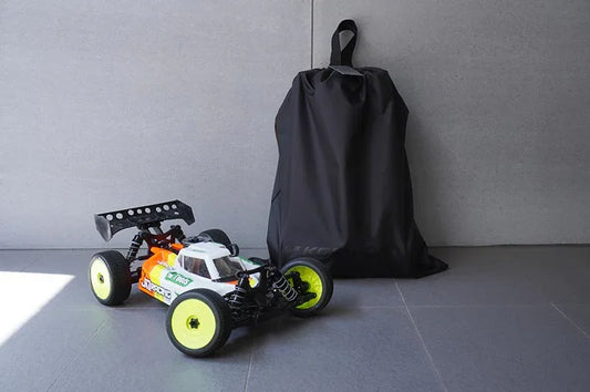 Koswork black RC car carry bag KOS32272 with RC buggy, large nylon storage accessory