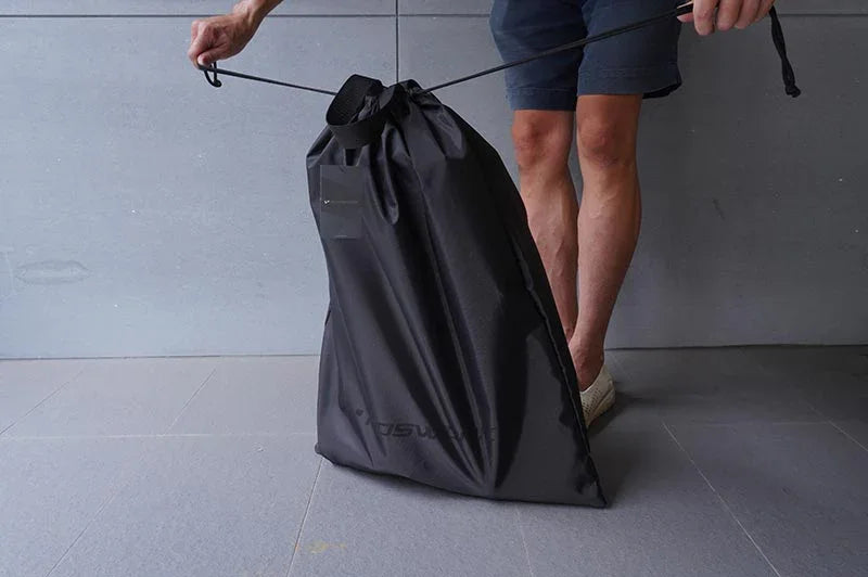 Koswork RC car storage drawstring bag KOS32272-6, large black nylon accessory bag