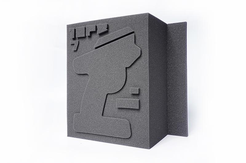 Koswork KOS32306 RC transmitter foam insert, black, protective accessory for RC car storage.