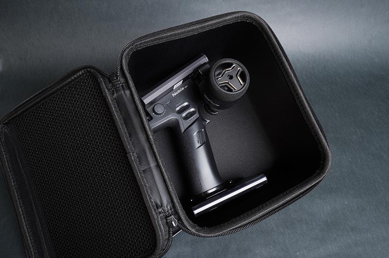 Koswork KOS32401-5 RC transmitter storage bag, black zippered, durable case for RC accessories