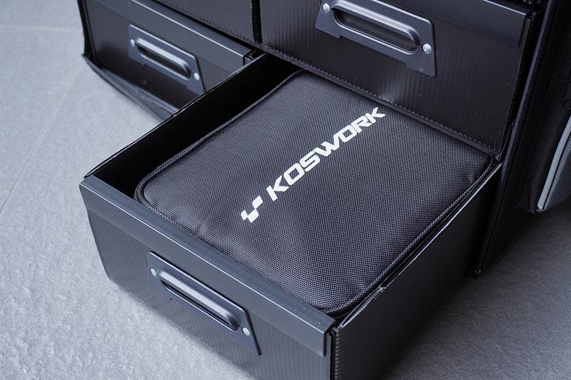 Koswork RC pit bag KOS32418 black drawer-style storage accessory for RC cars