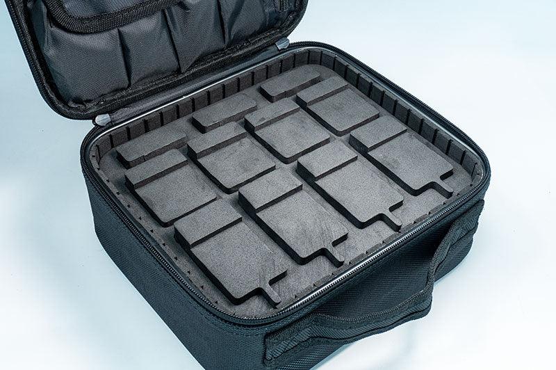 Koswork RC battery case KOS32418, black soft shell bag with custom foam insert for accessories