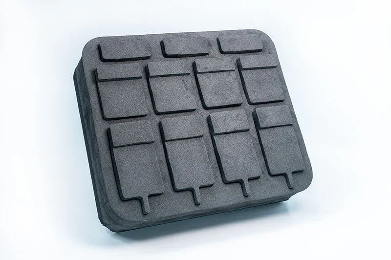 Koswork KOS32418 black foam RC pit box organizer insert with slotted compartments